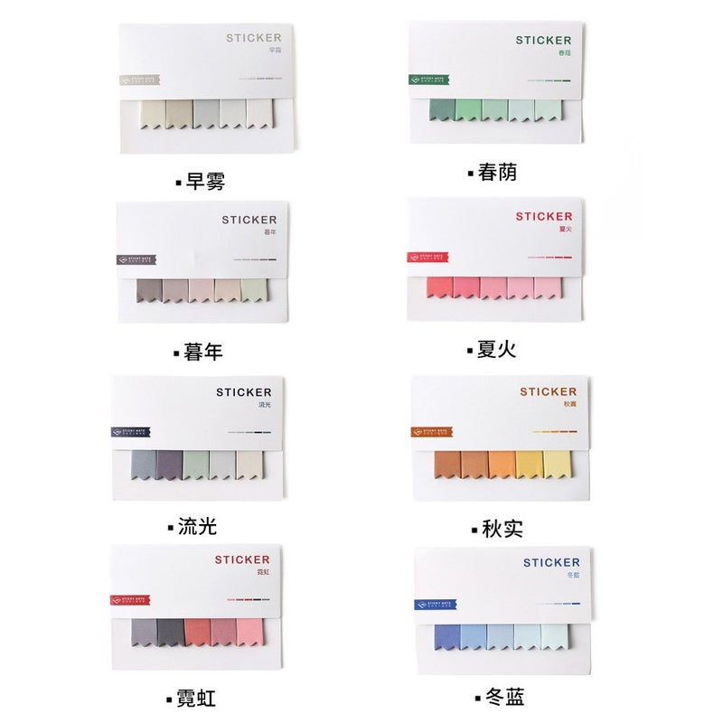 Hunger Candy Bean Sticky Note Self-Stick Note Office Memo Note,30Pcs/Pad, 6Pads/Pack (Q553017) - Image 2